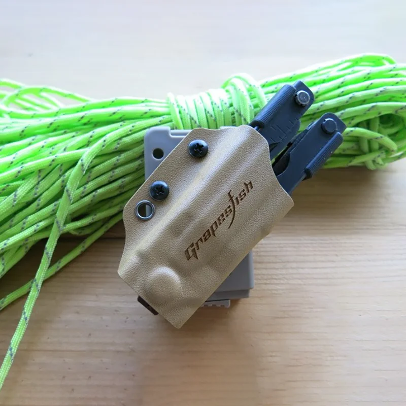 Alicates de herramientas de 3 colores, funda Kydex para Gerber MP600, cuchillo plegable táctico para exteriores, herramientas EDC, bolsa para cinturón de cintura, 1 ud. - imagen 4