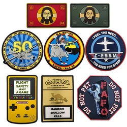 Parche táctico PVC gancho y bucle insignia moral para uniforme