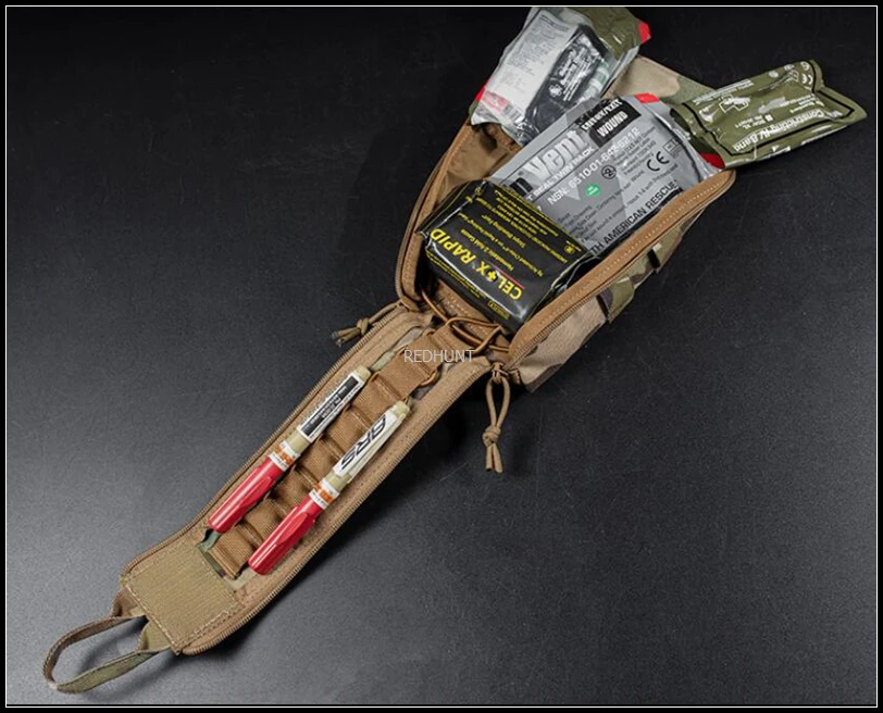 Bolsa médica táctica al aire libre, bolsa médica MOLLE portátil, bolsa de camuflaje de primeros auxilios para caza, Respuesta Rápida - imagen 2