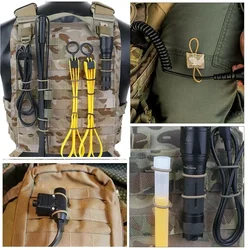 Correas MOLLE elásticas de nailon con hebilla para mochila y chaleco