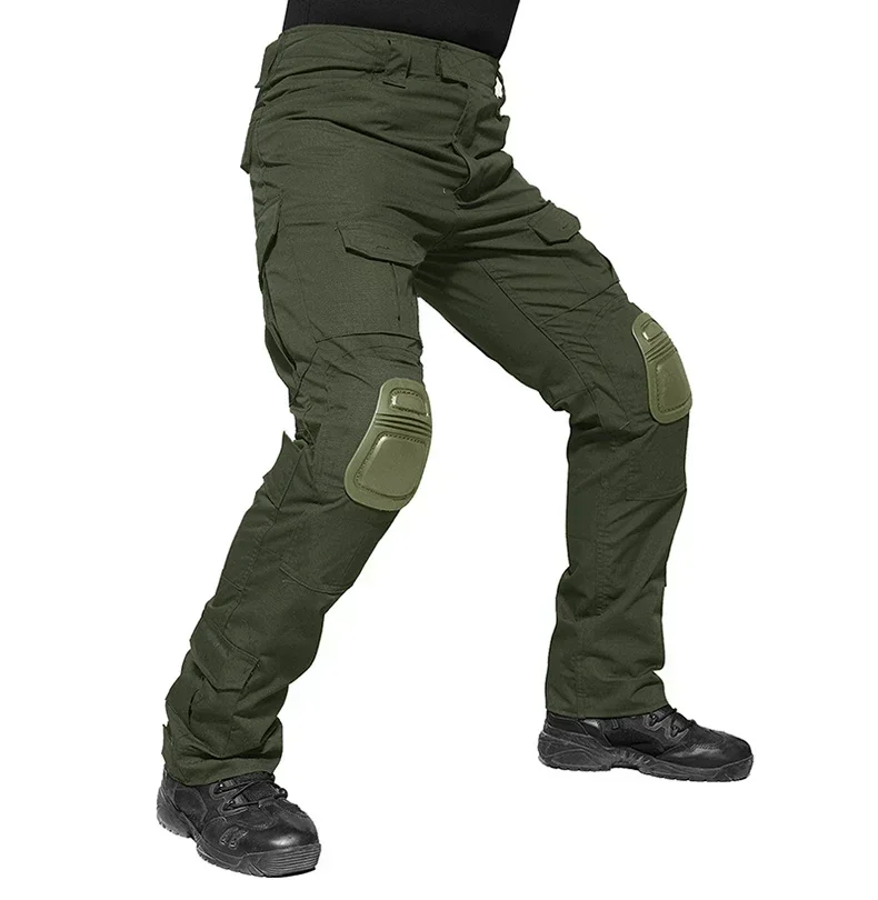 Uniforme para exteriores, camisa de combate + Pantalones para hombre con almohadillas, trajes tácticos de Paintball Airsoft para senderismo, ropa de caza de camuflaje resistente al desgaste - imagen 4