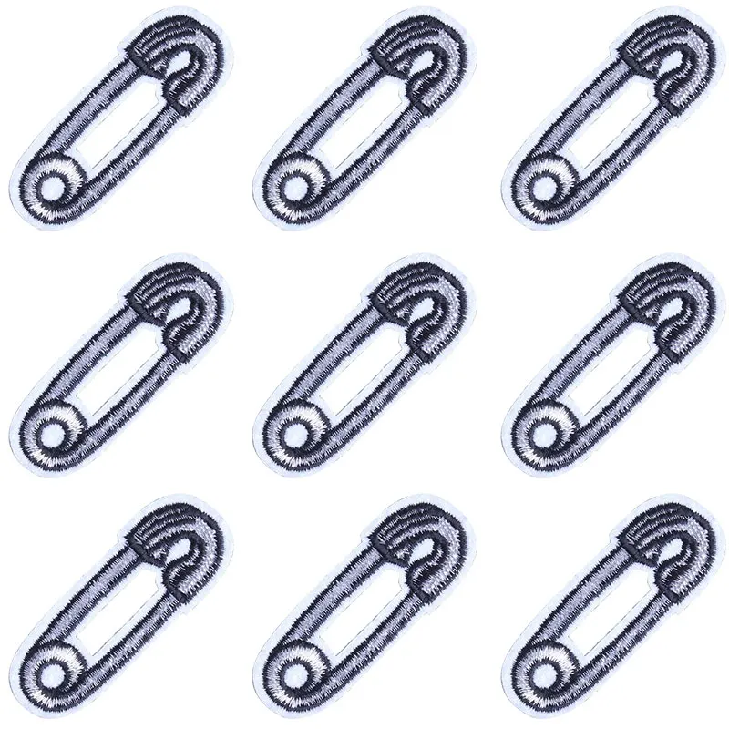 10 unids/lote de parches termoadhesivos de cosas divertidas para ropa, parches bordados de plumas en la ropa, Pin, parche para planchar en mochilas - imagen 4