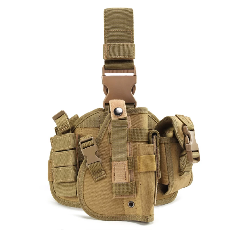 Funda táctica para pistola Glock Airsoft, funda para pierna, Correa mágica ajustable, Universal, Mag - imagen 5