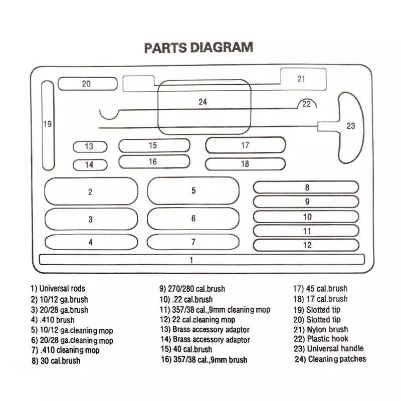 Kit de limpieza de pistola Universal, herramienta de cepillo para pistola AR15 AK47, Rifle, escopeta, arma de fuego, limpiador de aleación de aluminio, accesorio de caza - imagen 2