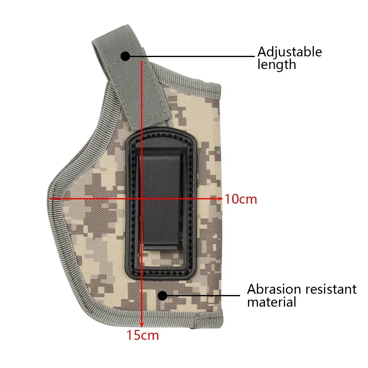 Funda táctica de nailon para pistola G19 G17 G26 Taurus Bere 92 Colt 1911 P320 caza 9mm bolsa de transporte oculta - imagen 4