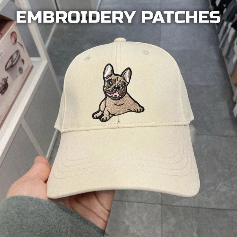 Parche bordado de Bulldog, chaleco táctico, sombreros con gancho y bucle, insignia de moral, mochila, pegatinas decorativas, parches para brazalete para ropa - imagen 5