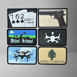 Parche táctico UAV para ropa, accesorios militares, insignia de moral, parches de gancho y bucle, pegatinas para mochila, brazalete impreso