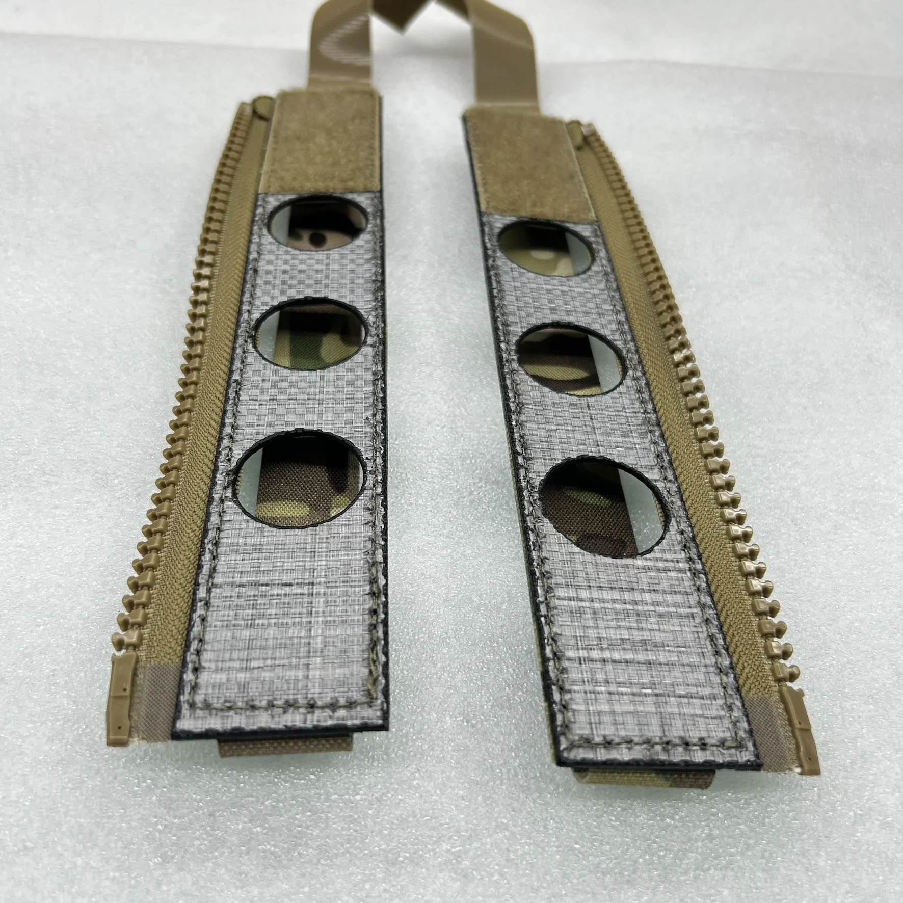 Adaptador de cremallera MOLLE Número 10 del panel trasero con compuesto Tegris de 12 capas, se adapta a chalecos tácticos FCSK 3.0