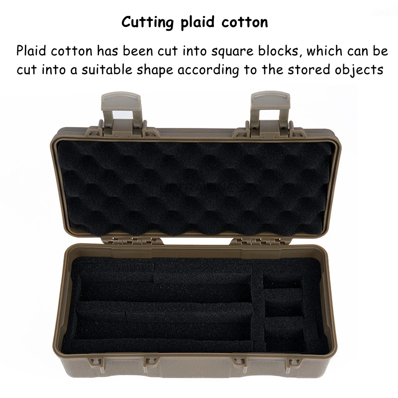 Molle-estuche de almacenamiento de batería táctica Flahslight, caja de equipo de herramientas de caza y tiro, doble esponja, bolsa bloqueable a prueba de golpes - imagen 5