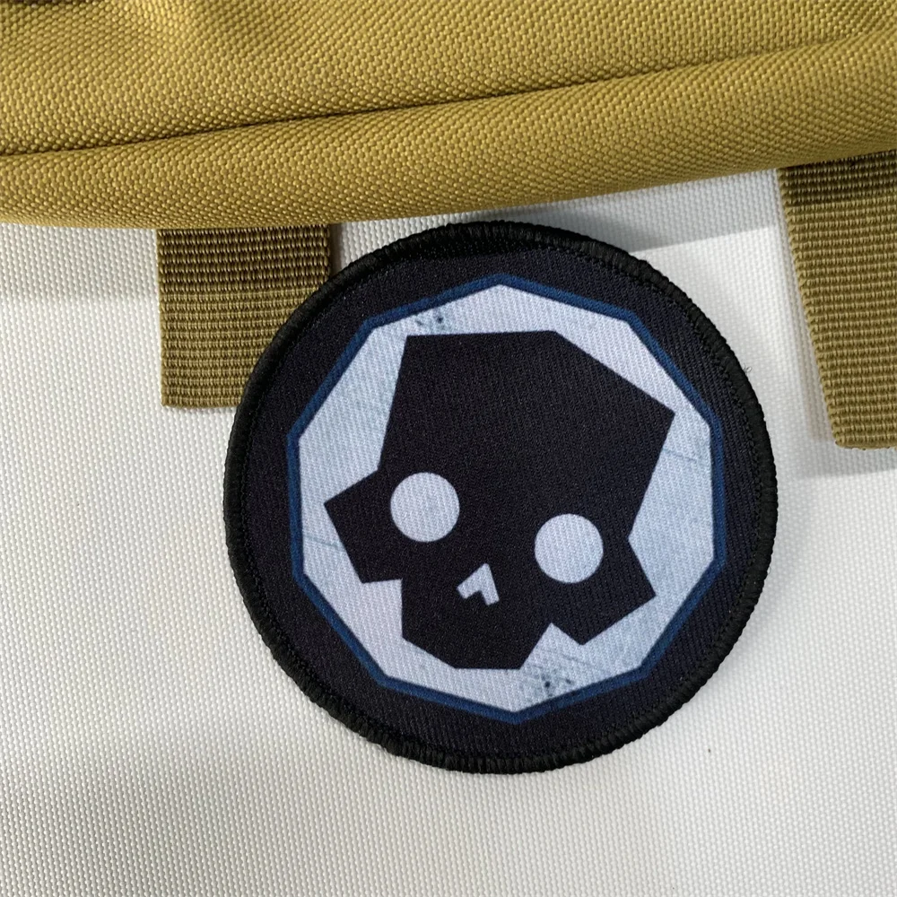 Hell buzos-2 parches de mochila militar táctica, pegatinas impresas alrededor del juego, insignia de moral, brazalete, gancho y bucle - imagen 5