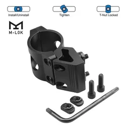 Soporte offset M-LOK 45º para linterna táctica y láser