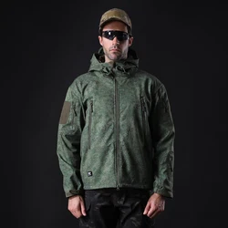 Chaqueta polar táctica verde militar forro térmico