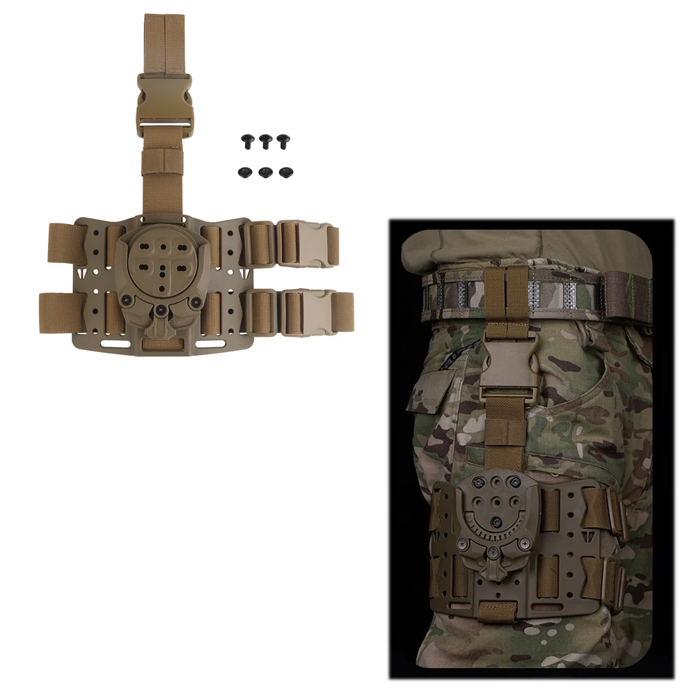 Adaptador de Base de pierna de 360 grados, cinturón táctico, ángulo de ajuste libre rápido - imagen 2