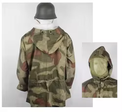 Cosplay té alemán sudadera con capucha de camuflaje palabras sudadera con capucha de camuflaje chaqueta de abrigo de camuflaje