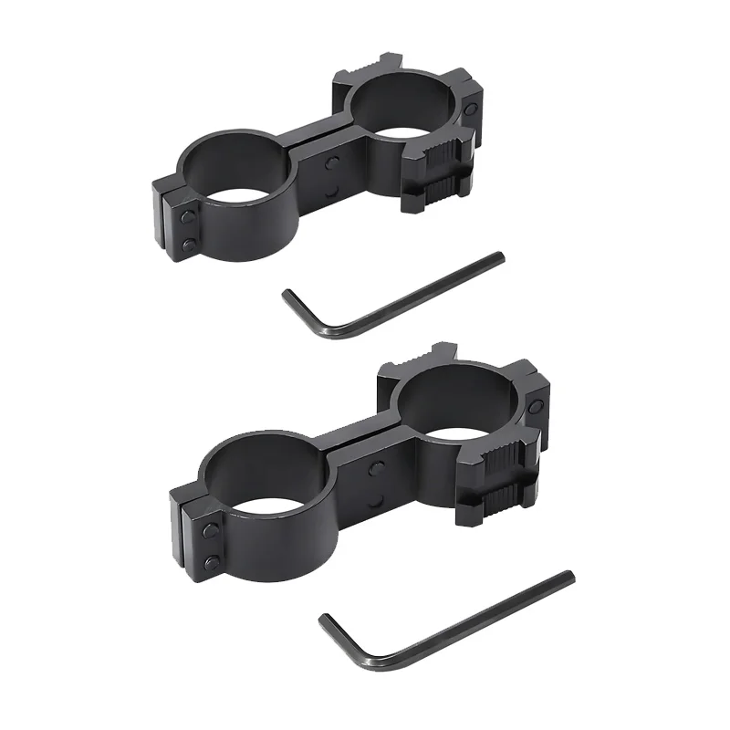 Accesorios para pistola de juguete, soporte láser para linterna con alcance de 30/25,4mm de diámetro, doble anillo, con riel Picatinny superior de 20mm, para caza y deportes - imagen 5