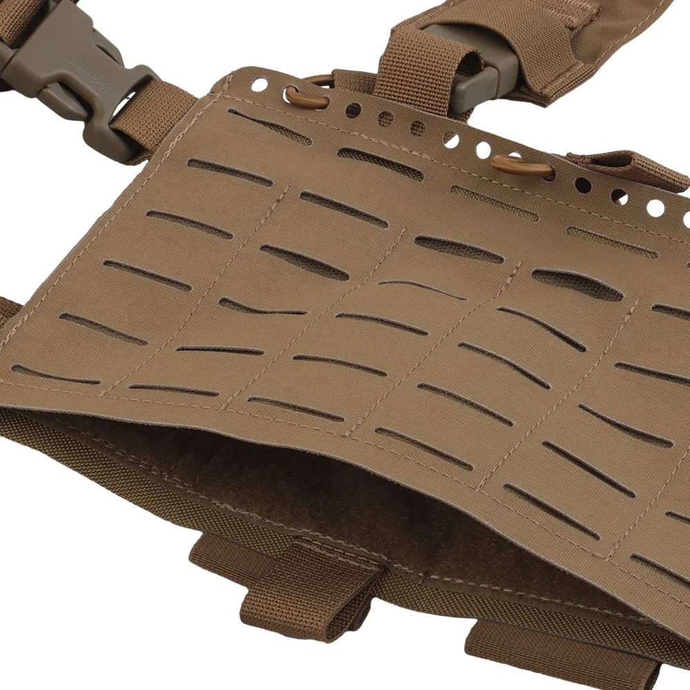 Chaleco táctico Alpha Chest Rig para caza, Panel frontal con corte láser, soporte elástico para Mag, arnés H, chaleco de caza para Paintball Airsoft - imagen 5