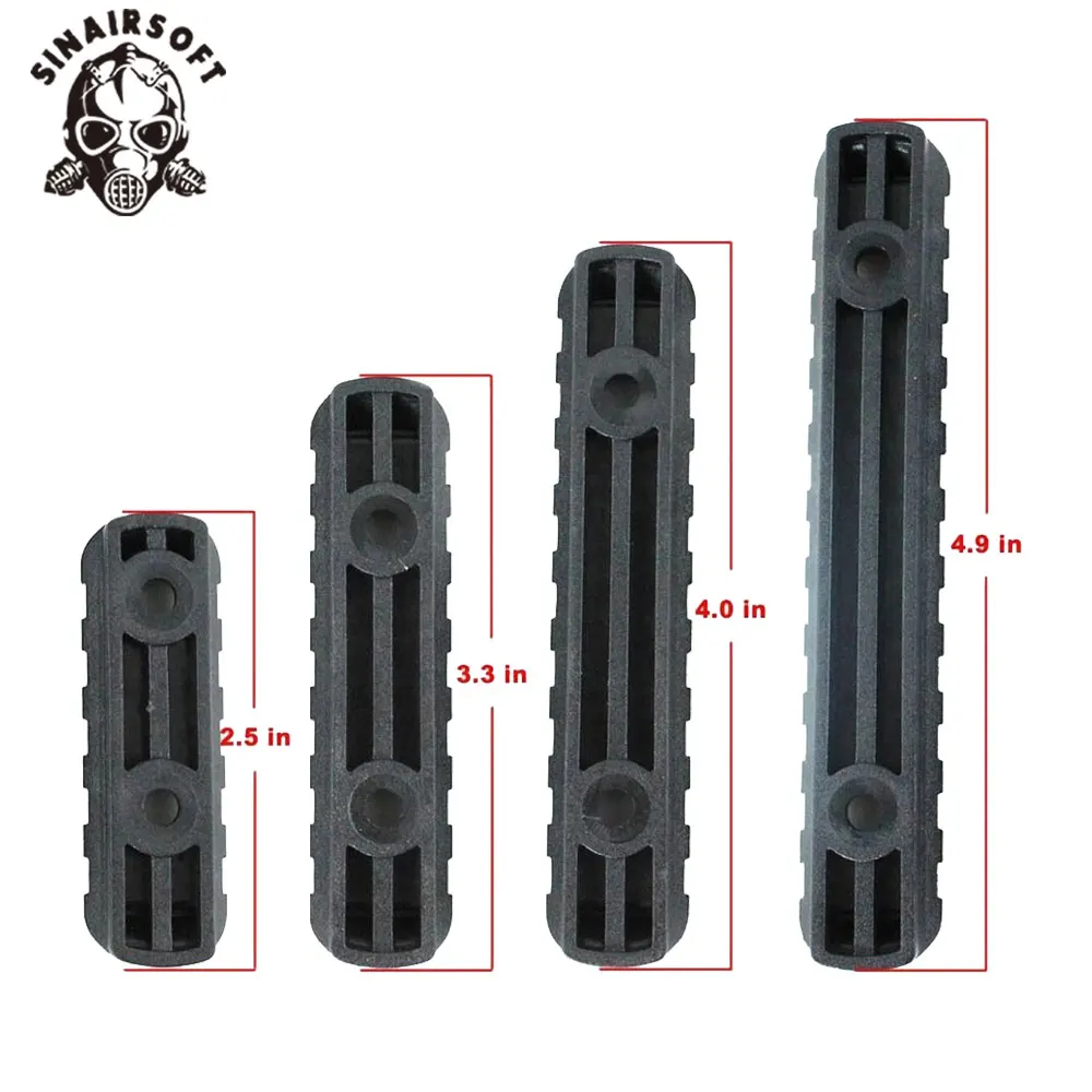 4 unids/set de plástico Picatinny Weaver Rail segmento guardamanos sección de riel para M-LOK instalar linternas, etc. Accesorios de caza - imagen 3