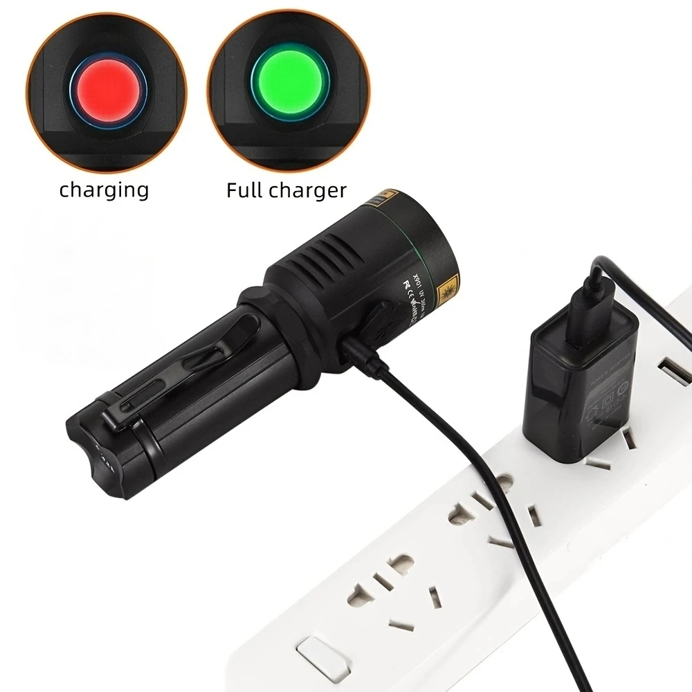 Linterna de luz negra UV de alta potencia, 365nm, carga USB, curado de dinero, mineral, escorpión, manchas de mascotas, marcador de Tinea de gato, antorcha de detección - imagen 5