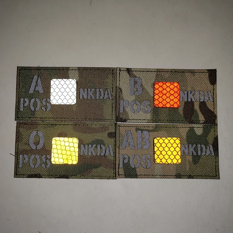 Chaleco reflectante Ir de tipo sangre de camuflaje grande, Insignia de identificación de casco, brazalete mágico táctico - imagen 3