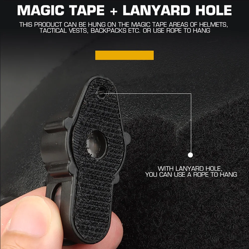 Luz de señal táctica para casco, luz intermitente de seguridad para bicicleta, deportes, conducción, lámpara de señal para casco de caza, luz de señal Militar CS - imagen 3