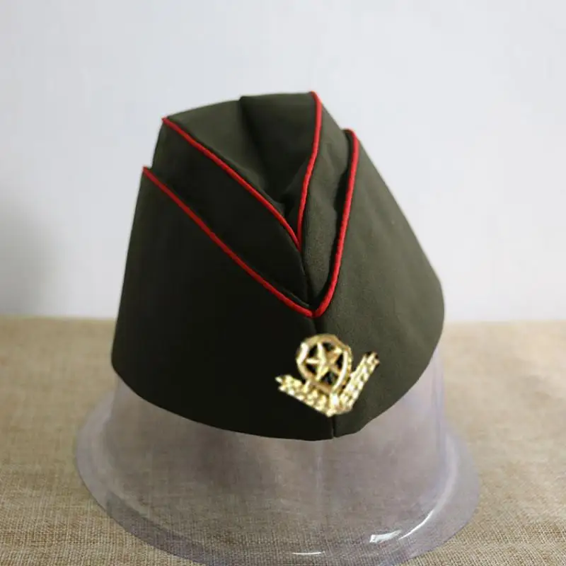 Sombrero ruso de baile marinero, gorra militar de barco soviético, pentagrama amarillo puntiagudo, sombreros de barco de lona, gorra con forma de barco de rendimiento - imagen 5