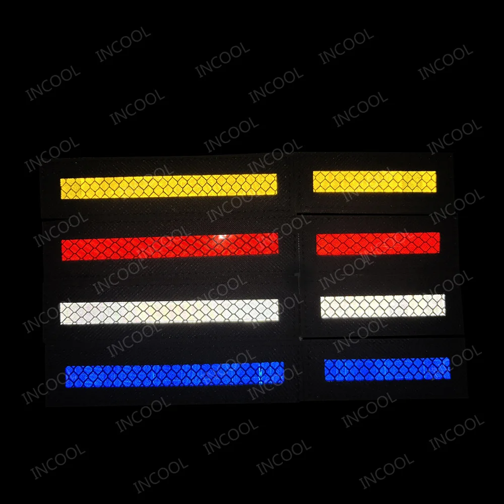 Parche de corte láser reflectante IR, parches militares tácticos, brazalete de nailon de combate, insignias de línea blanca, azul, amarilla y roja para gorras de ropa - imagen 2