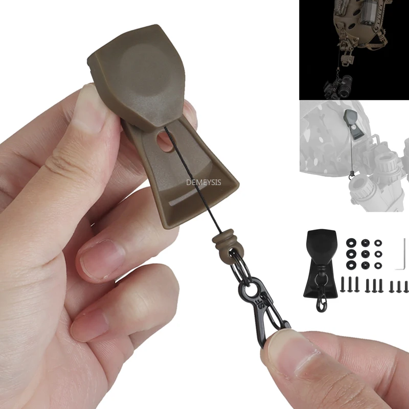 Cordón de seguridad con montaje NVG, correa antipérdida para VAS NVG, cordón de Base, equipo táctico de visión nocturna, previene la cuerda de separación