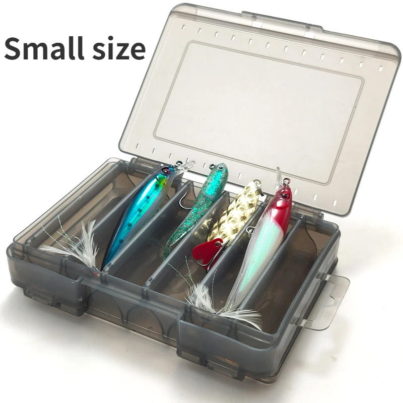 Caja de aparejos de pesca, almacenamiento de señuelos, 14 compartimentos, cajas de anzuelos de señuelo de doble cara, caja de almacenamiento de cebos, accesorios de pesca - imagen 5