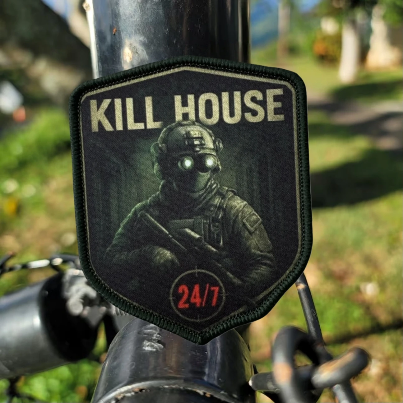Insignia de moral táctica de soldado enmascarado KILL HOUSE, apliques personalizados, parches de gancho y bucle impresos militares, pegatina para mochila de ropa - imagen 5
