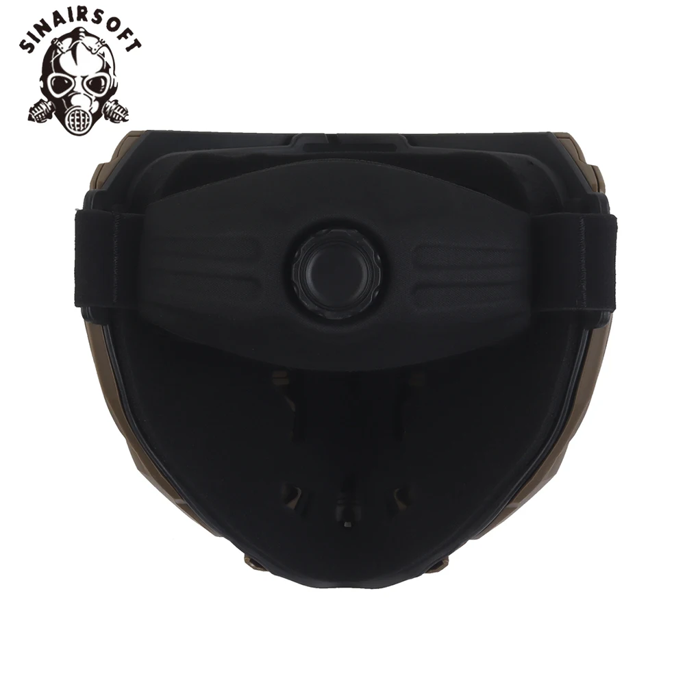 SINAIRSOFT máscara táctica airsoft con visor ajustable y correa - imagen 5