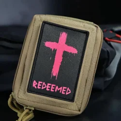 Parche con estampado de redéemes cruzados, chaleco táctico, sombreros con gancho y bucle, insignia de moral, mochila, pegatina decorativa, parches para brazalete para ropa