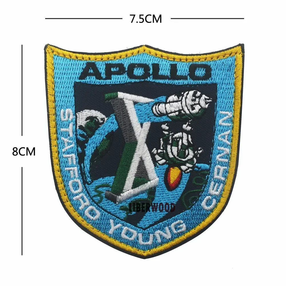 Vintage Original Apollo 11 Voyager emblemas Back Space Patch Collage USA Mission apliques Set 1 7 8 9 10 11 12 13 14 15 16 - imagen 5