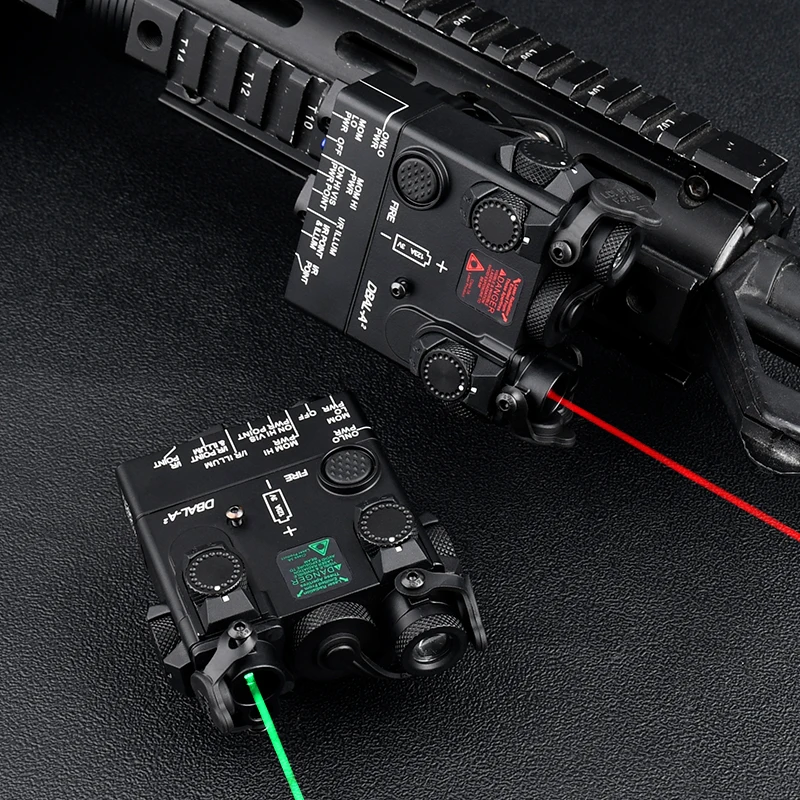 ¡Nuevo! VCSEL DBAL-A2 IR LED rojo punto verde indicador láser WADSN arma caza lámpara IR estroboscópica linterna Full Metal DBAL A2 luz - imagen 3