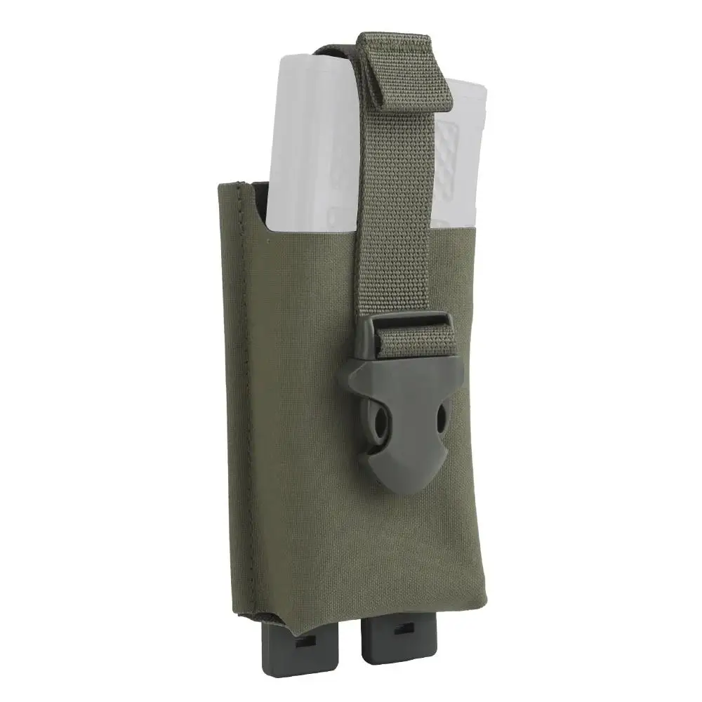 Bolsa táctica para revistas 5,56, sistema MOLLE, chaleco de caza, soporte para cinturón, tiro Airsoft AR M4, bolsa con soporte individual Mag, equipo de tracción rápida - imagen 2