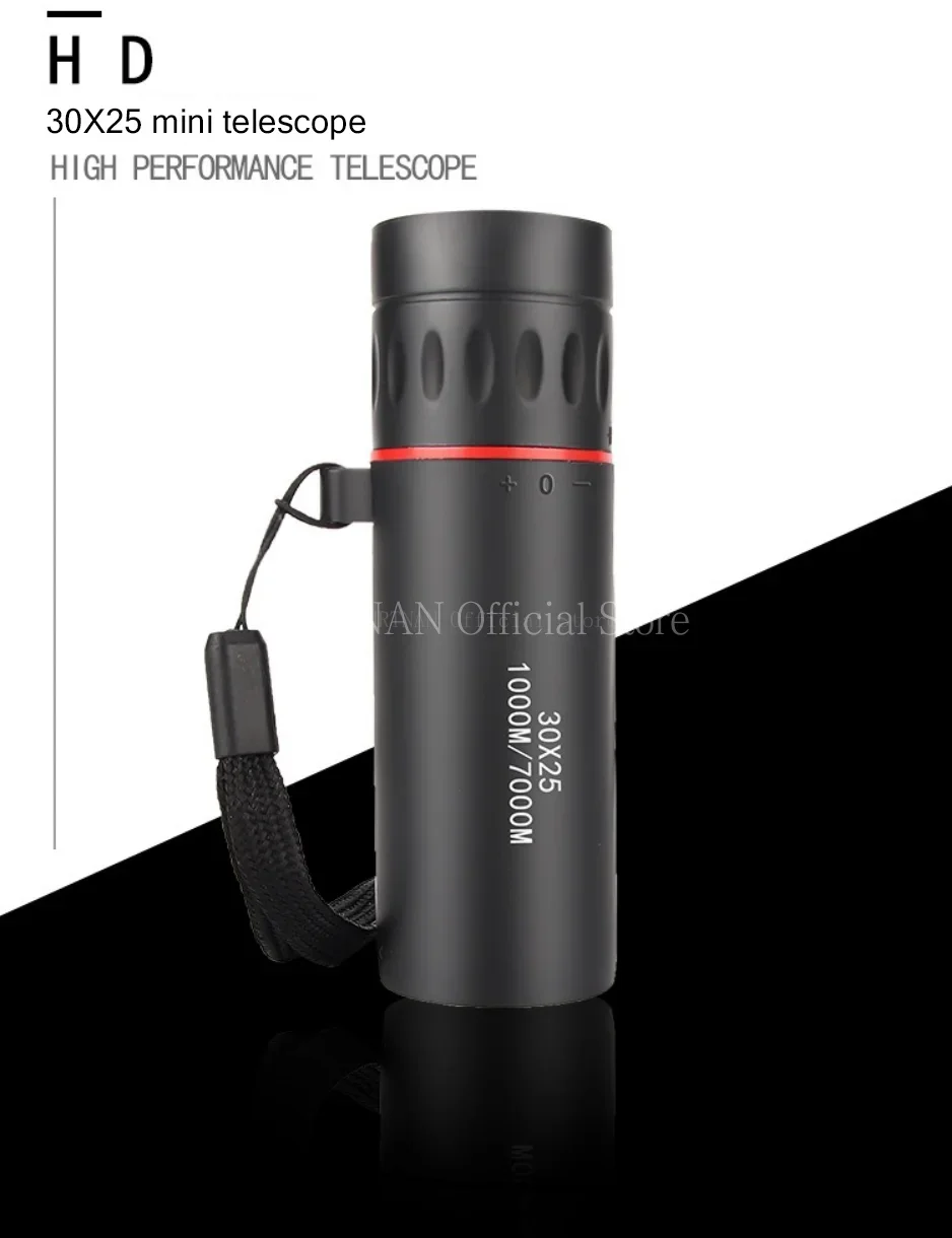 Telescopio monocular de bolsillo con zoom