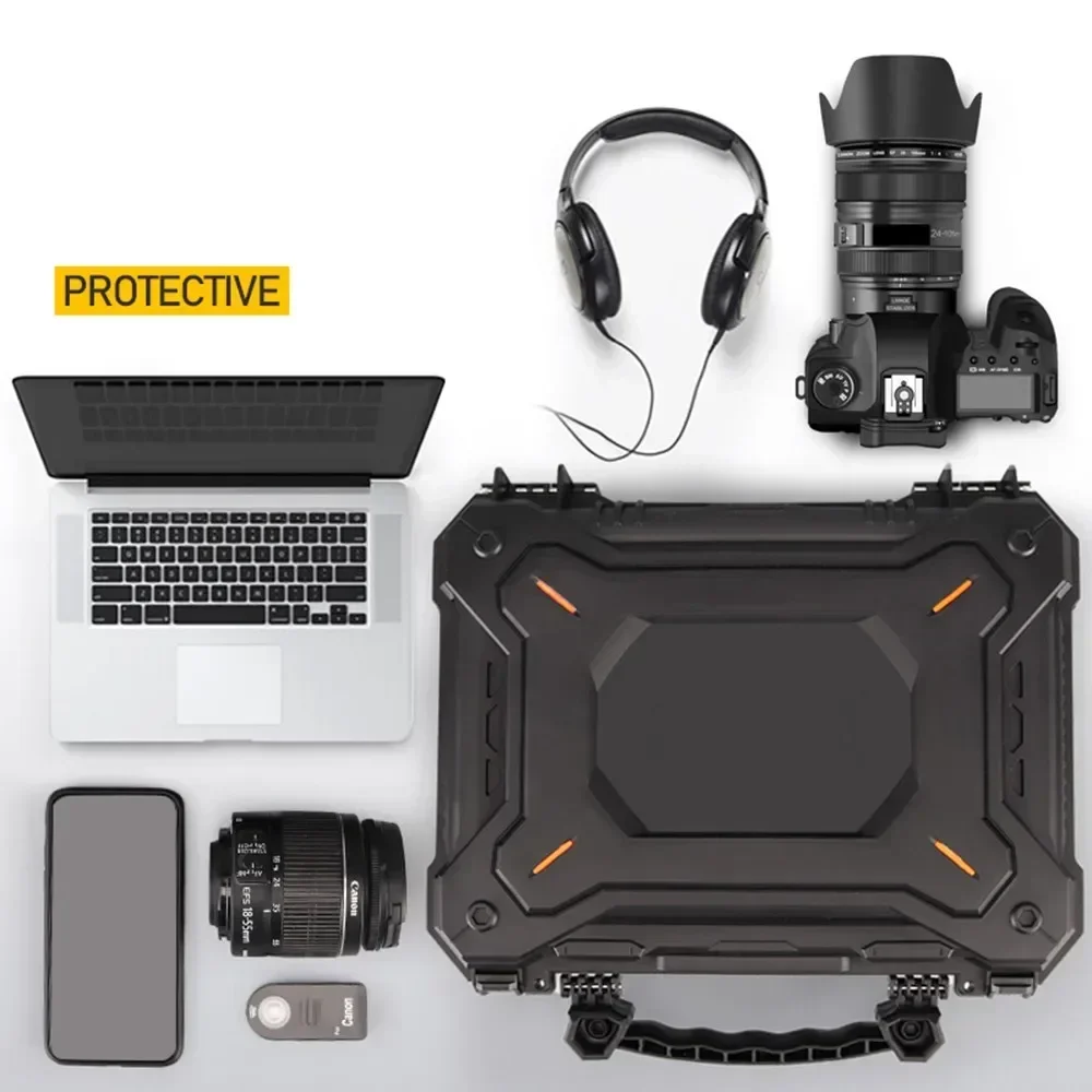 Estuche táctico para pistola GLOCK, caja de carcasa dura con forro de espuma acolchado para caza al aire libre, almacenamiento de tiro, cajas de bloqueo de seguridad - imagen 5