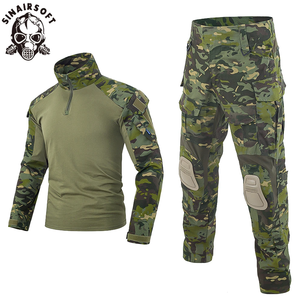 Pantalones tácticos de combate, camisa Militar del Ejército de EE. UU., Paintball, uniforme BDU Gen3, manga de asalto rápida, uniforme de manga larga ajustado