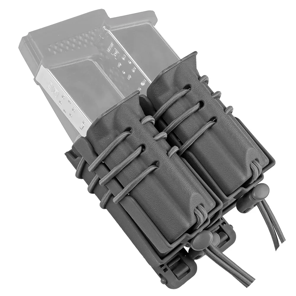 Bolsa táctica para pistola, Rifle, revista, Molle, tapa abierta, funda cartuchera para M4 AR15 5,56 9mm GL.40 Cal, accesorios de caza