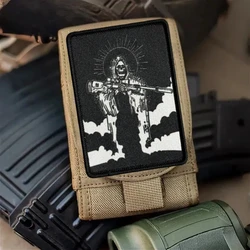 Parche esqueleto francotirador táctico MOLLE para ropa y mochilas