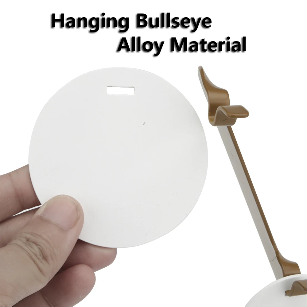 Objetivo táctico de Metal Airsoft en forma de V, Paintball militar CS, caza, tiro, entrenamiento, 6 piezas de Bullseye colgante - imagen 2