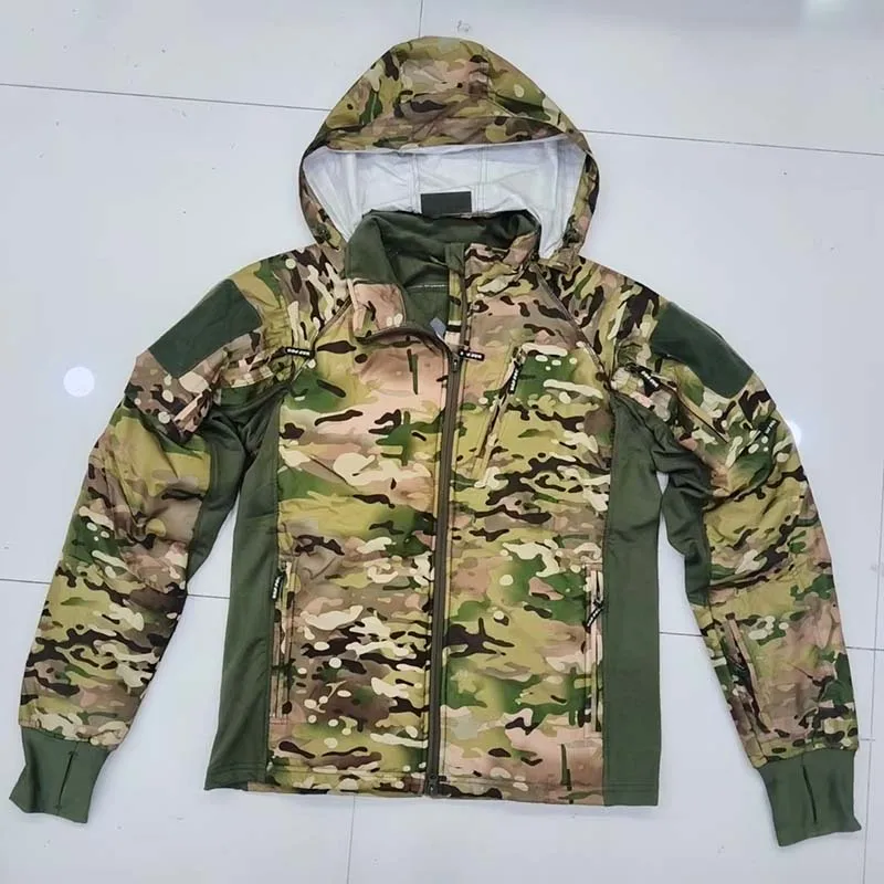 Chaquetas de combate ultraligeras estilo PRO, abrigos de camuflaje militares tácticos, chaqueta de concha suave con capucha, adiestramiento al aire libre, Otoño Invierno - imagen 2