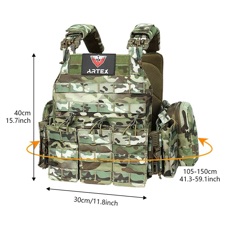 Chaleco de entrenamiento de liberación rápida al aire libre, equipo CS transfronterizo de venta para entrenamiento, chaleco de entrenamiento de tablero antiinsertion - imagen 5