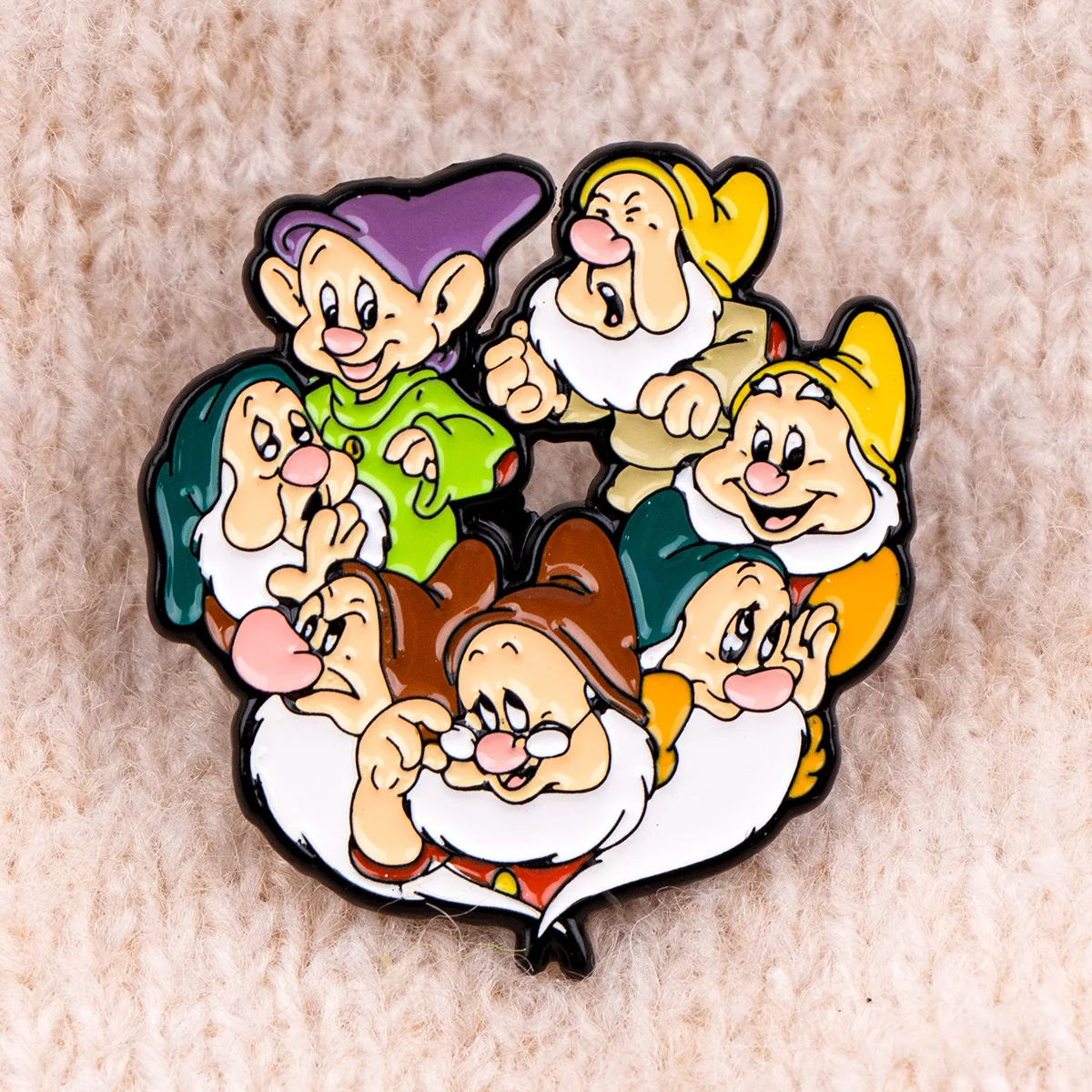 2 broches de clavija de esmalte de dibujos animados para hombres viejos para decoración de ropa de mujer, accesorios de insignia de sombrero - imagen 5