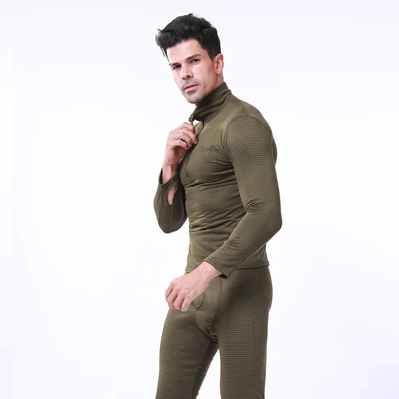 Conjuntos de ropa interior térmica para hombre, capa Base deportiva, trajes de compresión para esquiar, correr, Calzoncillos largos, Invierno - imagen 4