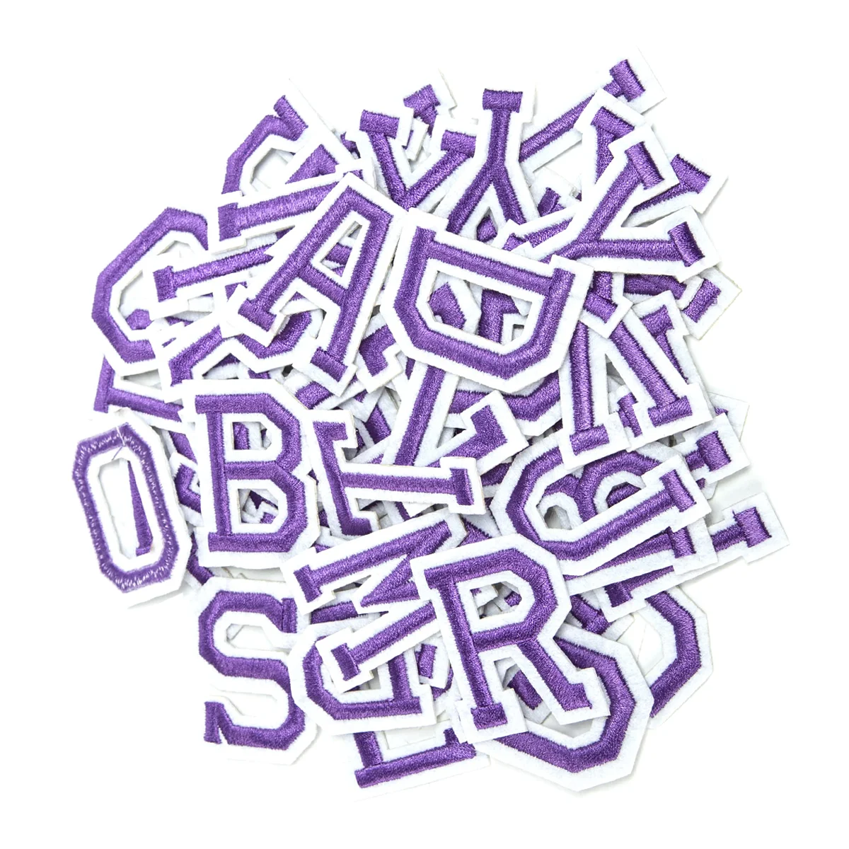 Parches de letras del alfabeto para planchar, adhesivos decorativos para la parte trasera de la ropa, 52 piezas - imagen 5