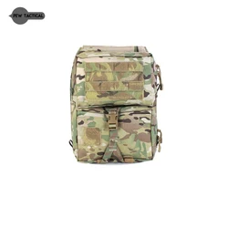 Chaleco táctico PEW, bolsa trasera para portador de placa, bolsa desmontable Molle de liberación rápida, accesorio de caza Airsoft BP01
