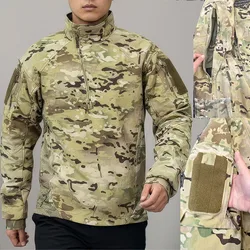 ACE camisa térmica gruesa manga larga camuflaje hombre invierno
