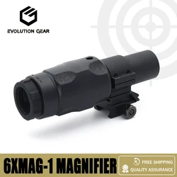 6XMAG-1 Lupa 6x táctica Airsoft original con soporte óptico de calidad