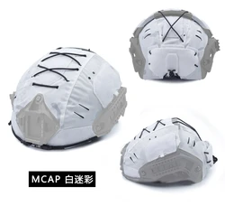 MCAP Funda casco táctico camuflaje blanco nieve