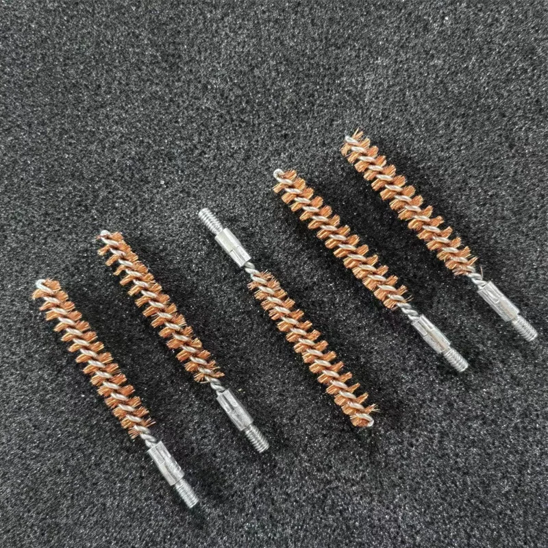 Cepillo de limpieza de barril de bronce.30cal, calibre 7,62 mm, 3 pulgadas de largo, para pistola de caza, escopeta (5 piezas) - imagen 2